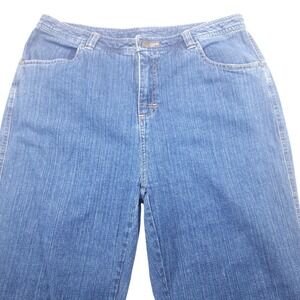 Woolrich Jeans Womens 14 Blue High Rise Relaxed Straight Stretch Denim 34x31